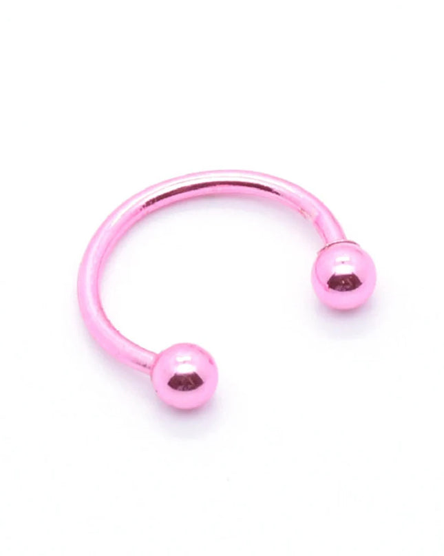 Stainless Steel Cone Spike Horseshoe Circular Septum Nose Ring Nipple Hoops Nose Septum Eyebrow Ear Piercing Body Jewelry