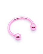 B-Pink / Nose Rings & Studs / 10mm|Face|C-shaped and spiral