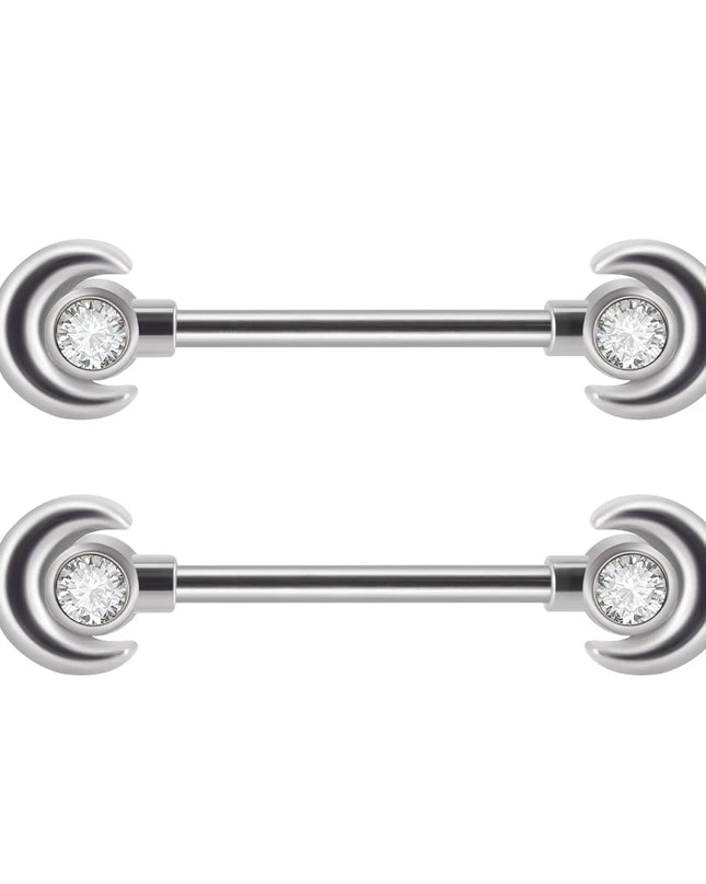 1Pair Sword Cross Nipple Piercing Barbell Surgical Steel Crystal Nipple Shield Cover Heart Butterfly Nipple Ring Body Jewelry14G