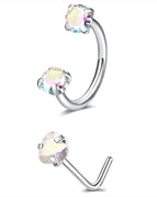 2PCSE / Heart / Nose Rings & Studs|Face