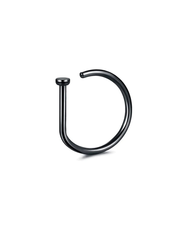 Fake Nose Ring Hoop Lip Labret Ring for Women Non Pierce Hoop Nose Ring  Septum Hoop  Ring Tragus Rook Ring Non Piercing Jewelry