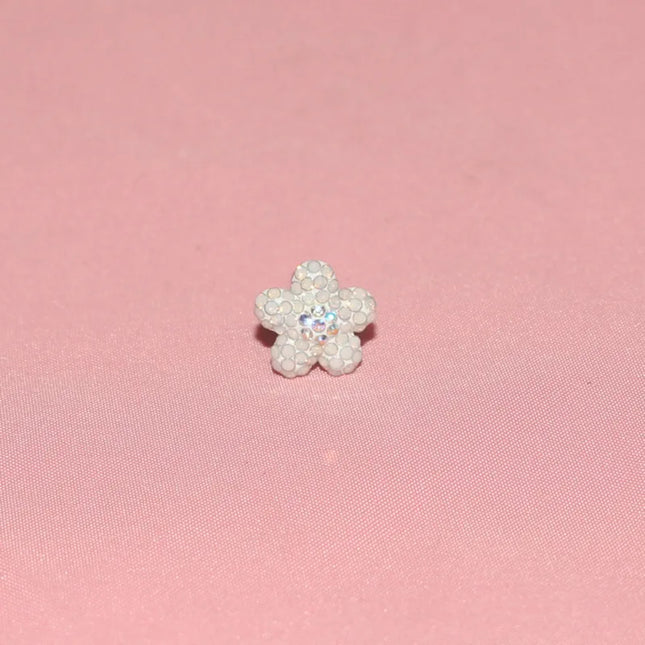 1PC Crystal Flower Helix Piercing Earring Stainless Steel Ear Piercing Conch Flat Piercing Cartilage Ear Stud Body Piercing