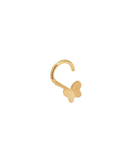1pcs 20G Stainless Steel Nose Stud Rings for Women Nose Piercing Bend Butterfly Nose Ring Earring Nose Studs Piercing Jewelry