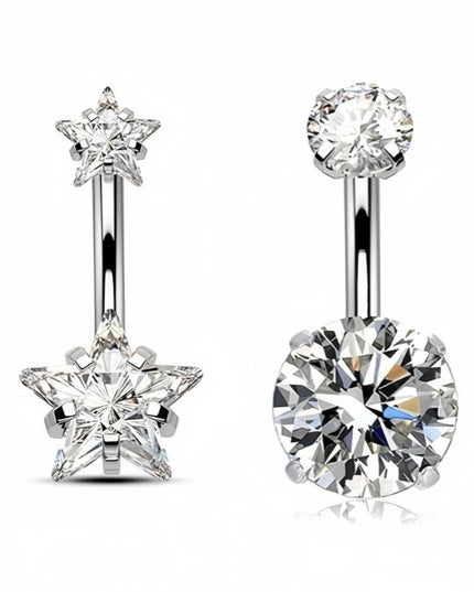Sexy Belly Navel Piercing Stainless Steel Fashion Heart Belly Button Ring For Women Girls Belly Piercing Ring Body Jewelry