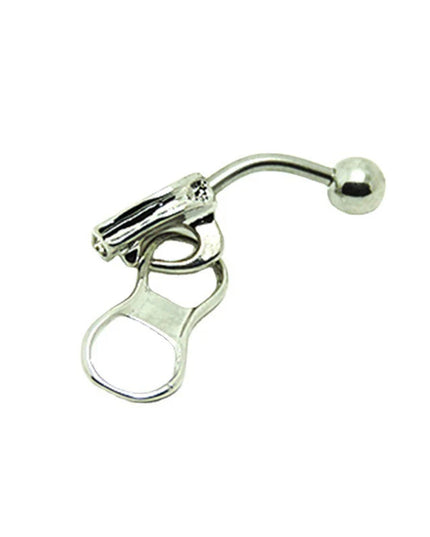 Punk Belly Button Rings Stainless Steel Navel Nail Creative Zipper Navel Ring For Women Girls Body Piercing Jewelry GiftsHot