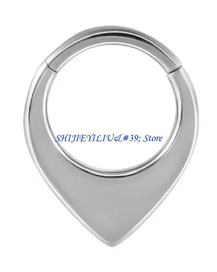 E21F Comfortable Wear Seamless Nose Rings with Heart Polished Surfaces Nose Jewelry Suitable for Easy Wear