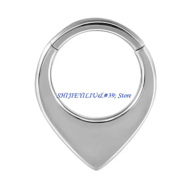 E21F Comfortable Wear Seamless Nose Rings with Heart Polished Surfaces Nose Jewelry Suitable for Easy Wear