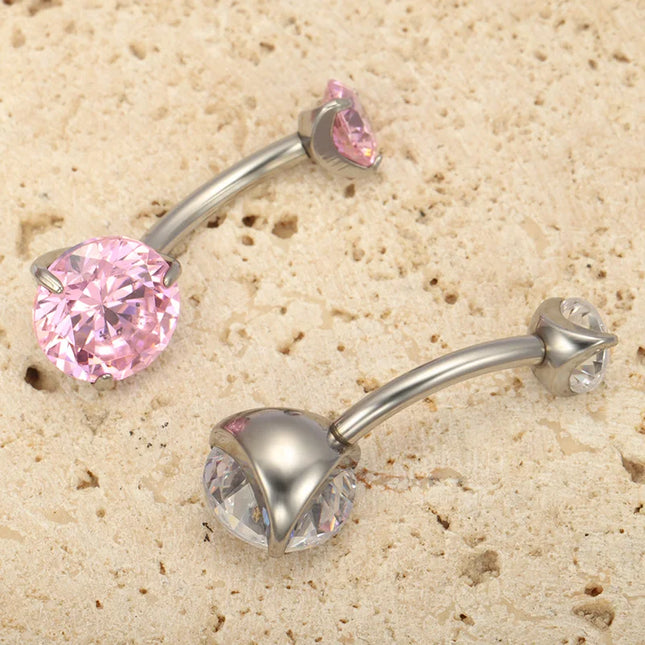 ASTM F136 Titanium Banana Bend Belly Button Rings 8mm 10mm 12mm 14mm Belly Rings Piercing Barbell Navel Ring Sexy Belly Piercing