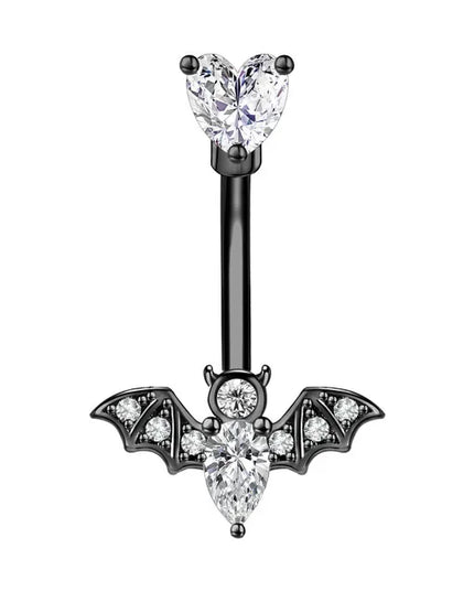 1PCS Bat Belly Button Piercing Jewelry 14G Claw Belly Ring Body Piercing Bee Navel Piercing Heart Belly Bars Piercings Ombligo