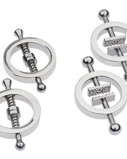 Funny Nipple Rings Stainless Steel Clip on Nipple Rings Shield Rings Barbell Ring Bar Nipple Rings Body No Piercing Jewelry