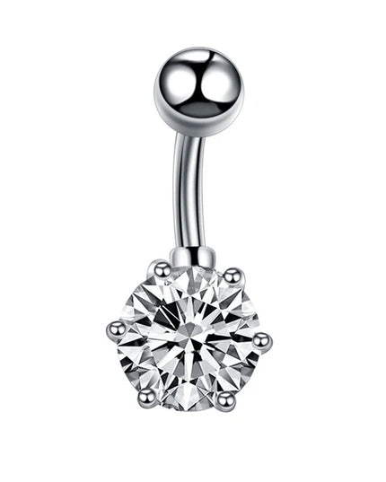 1Pc Surgical Steel Belly Button Ring Navel Nombril Piercing CZ Belly Ring Sexy Women Belly Piercing Body Jewelry Ombligo 14G
