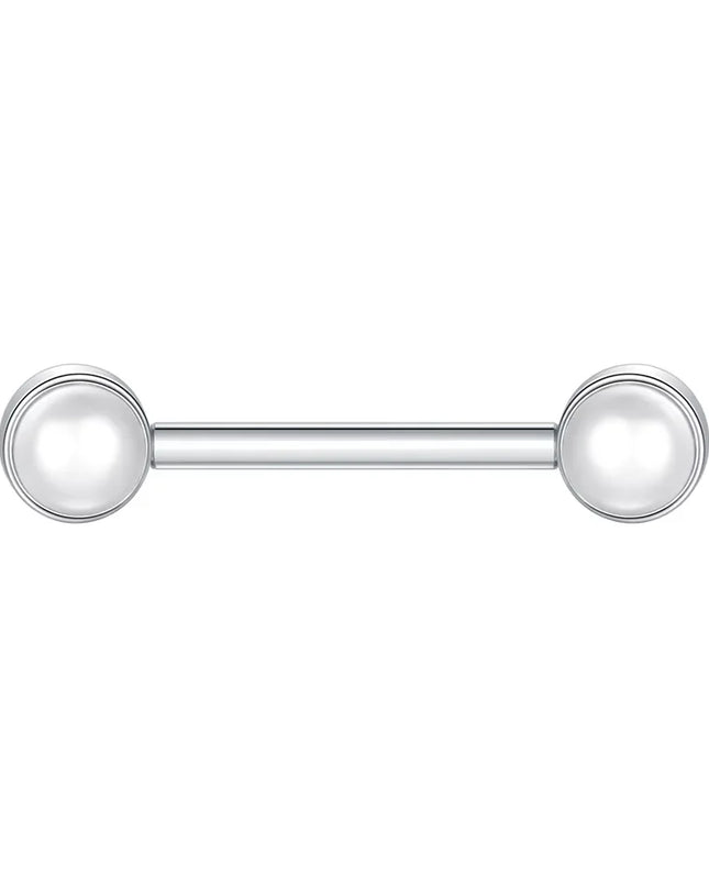 1Pc G23 Titanium Nipple Ring Straight Barbell Piercing Zircon Internally Threaded Nipple Bars Piercing Ring Women Body Jewelry