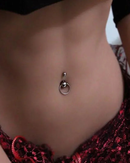 Surgical Belly Button Rings for Women Nombril Ombligo Navel Ring Earrings Stainless Steel Barbell Round Body Piercing Jewelry