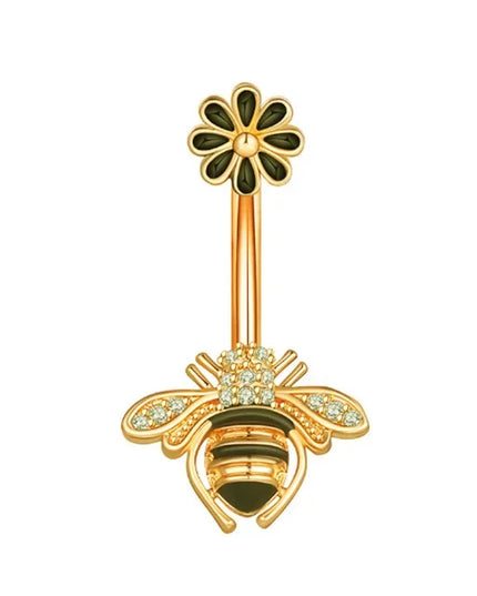 1PCS Bat Belly Button Piercing Jewelry 14G Claw Belly Ring Body Piercing Bee Navel Piercing Heart Belly Bars Piercings Ombligo