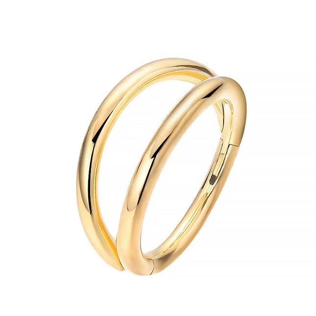 Nose Rings Hoops Double Septum Rings Cartilage Hoop Earring Piercing Nariz Open Stacked Hoop Nose Rings for Women and Men Gift