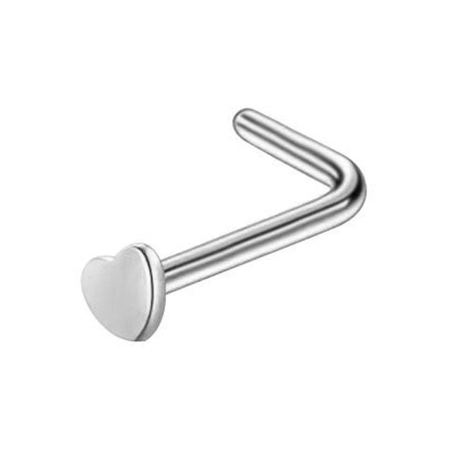 Nose Rings Chain Piercing Across Double with Chain Studs with Chain 20G Piercing Stud Nostril Jewelry for Women Men