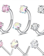 6PCSB / Heart / Nose Rings & Studs|Face