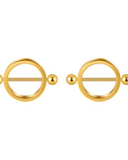 Gold / Nipple Rings / China Mainland