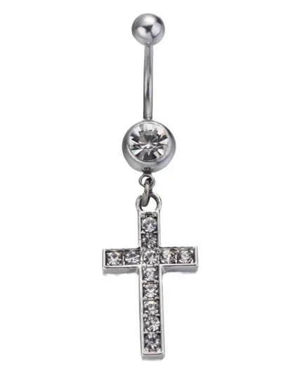 Sexy Cross Belly Navel Piercing Stainless Steel Fashion Belly Ring For Women Body Jewelry