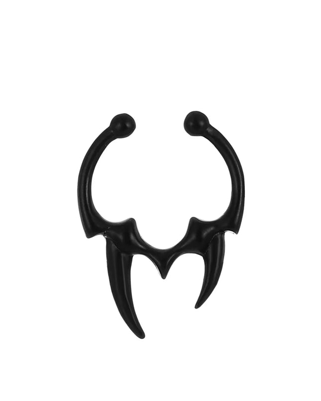 1PC Gothic Irregular Horn Nose Clip Fake Septum Piercing Non-pierced Nose Piercing Nose Ring Simple Fake Body Pircing