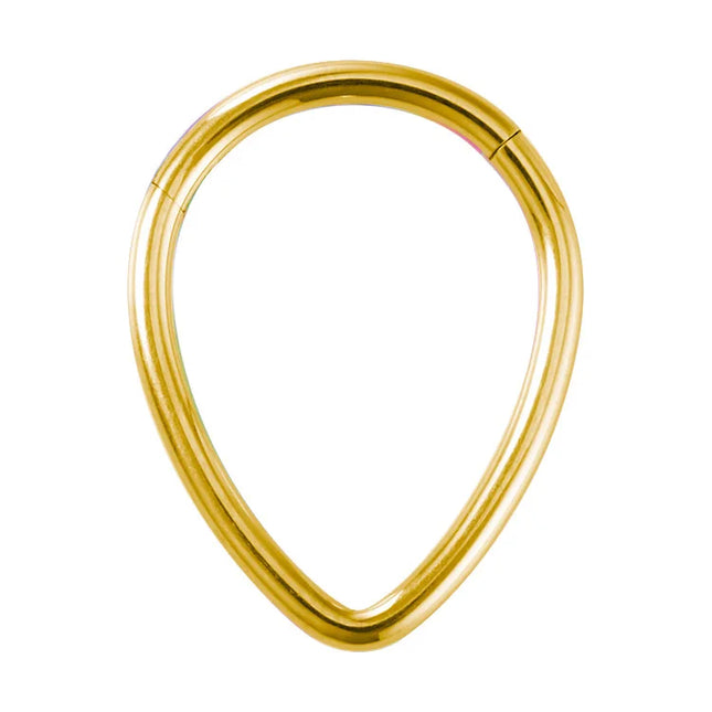 Drip nose Ring Fashion stainless steel closed ring Hinge nasal septum ear bone multi-purpose ring piercing jewelry