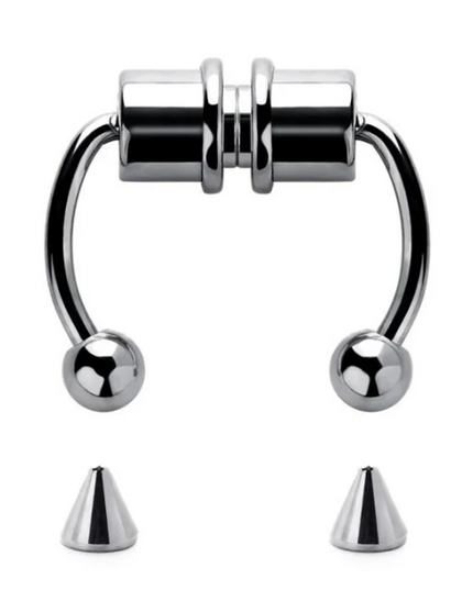 Magnetic Horseshoe Nose Rings, 316L Stainless Steel, Faux Septum Rings, Fake Piercing, Clip on, Hoop Rings, Gift for Women, Girl