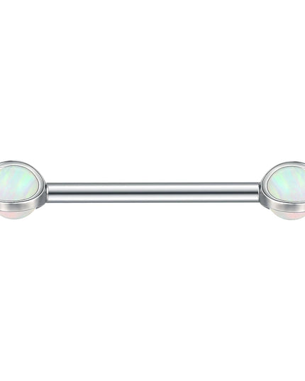 1Pc Titanium Nipple Piercing Jewelry Internally Threaded Nipple Barbell Mamilo Piercing Prong Set Heart CZ Nipple Rings Women
