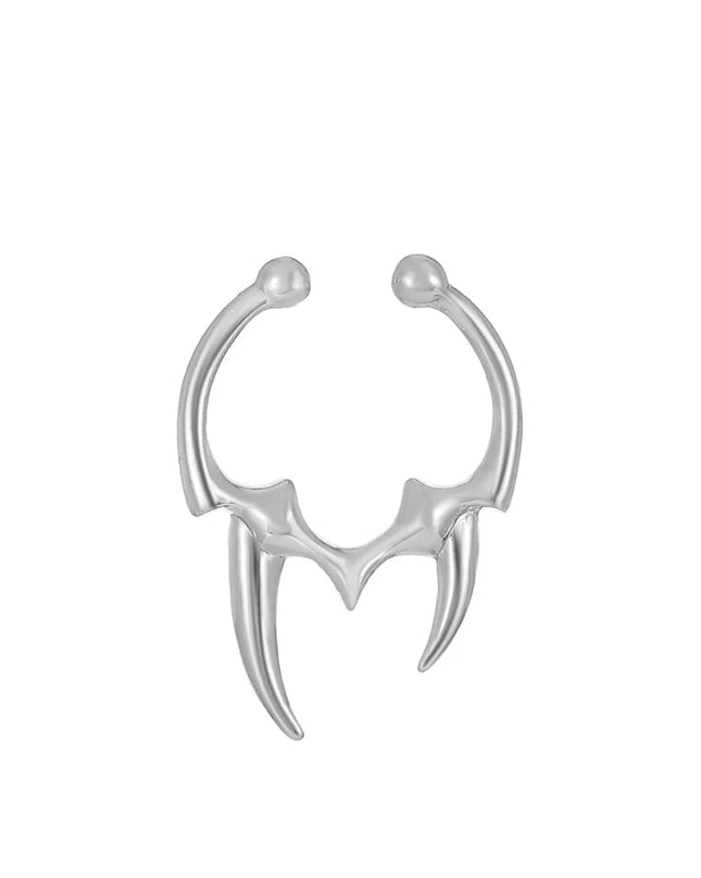 1PC Gothic Irregular Horn Nose Clip Fake Septum Piercing Non-pierced Nose Piercing Nose Ring Simple Fake Body Pircing