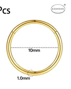 4Pcs Gold 10mm / Nose Rings & Studs / Ears