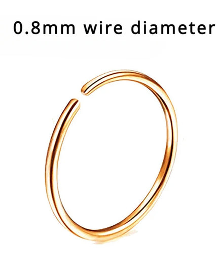 Nose Rings Hoops Double Septum Rings Cartilage Hoop Earring Piercing Nariz Open Stacked Hoop Nose Rings for Women and Men Gift