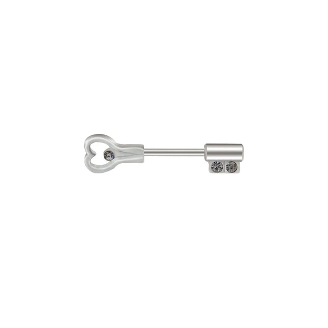1Pair 5 Choice Gun Key shape Hand Nipple piercing Gun Piercing 14G 1.6x12/14mm No-Infection Body Jewelry Barbells