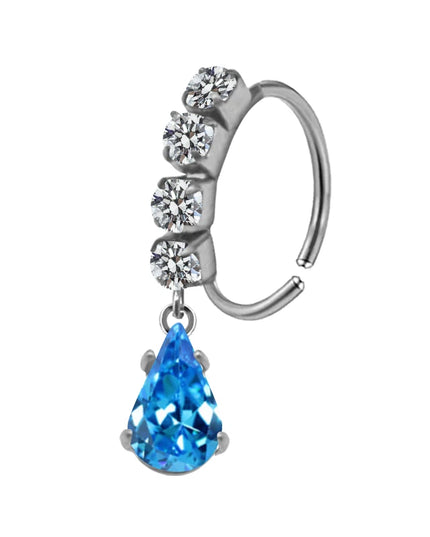 Nose Piercing Nose Ring Stainless Steel Colorful Nose Ring Dangle Nose Rings Piercing Jewelry For Women