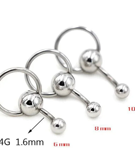 Surgical Belly Button Rings for Women Nombril Ombligo Navel Ring Earrings Stainless Steel Barbell Round Body Piercing Jewelry