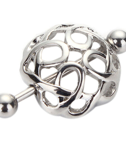 Straight Rod Snake Wing Nipple rings Breast Ring Heart Shaped Adjustable Nipple Piercing Human Jewelry