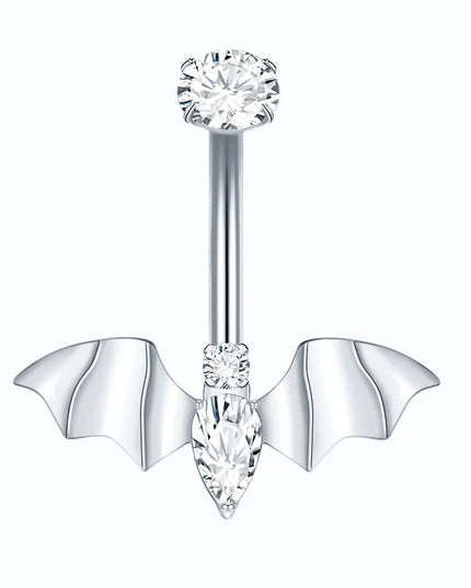 1Pc Titanium Zircon Belly Button Ring Round Heart Flower Navel Piercing Nombril Jewelry 14G Belly Piercing Ombligo