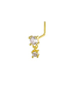 N0044gold / Nose Rings & Studs / Face|Geometric