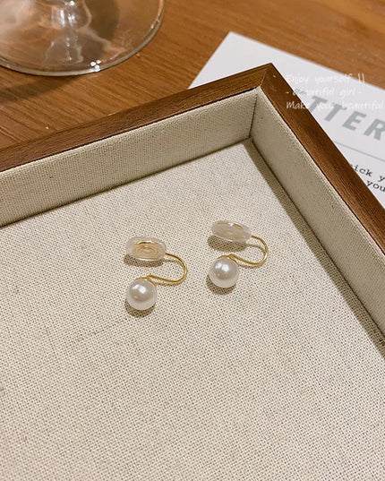 Pearl Ear Clip Fashion Without Ear Hole Earings Simple Ear Cuff Fake Piercing Fashion Jewelry Sweet Earings For Women