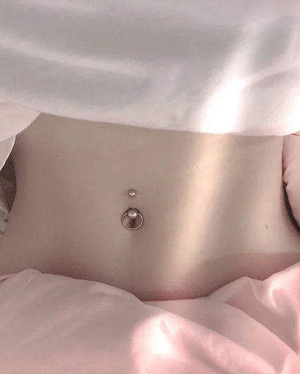 Surgical Belly Button Rings for Women Nombril Ombligo Navel Ring Earrings Stainless Steel Barbell Round Body Piercing Jewelry
