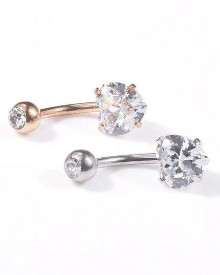 2023 Zircon Belly Button Rings for Women Girls Sexy Piercing Navel Ring Bar Drop Dangle Belly Navel Rings Ashion Body Jewelry