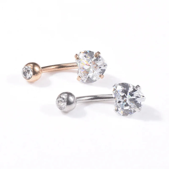 2023 Zircon Belly Button Rings for Women Girls Sexy Piercing Navel Ring Bar Drop Dangle Belly Navel Rings Ashion Body Jewelry
