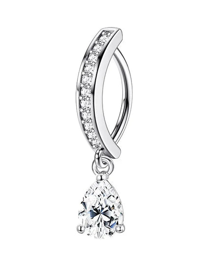 Pink Butterfly Belly Button Piercing Jewelry Women Cz Navel Barbell Fashion Crystal Reverse Curved Belly Rings Piercing Ombligo