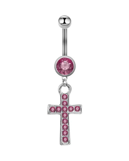Sexy Cross Belly Navel Piercing Stainless Steel Fashion Belly Ring For Women Body Jewelry