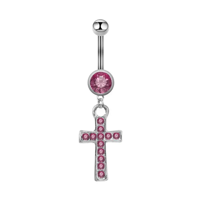 Sexy Cross Belly Navel Piercing Stainless Steel Fashion Belly Ring For Women Body Jewelry