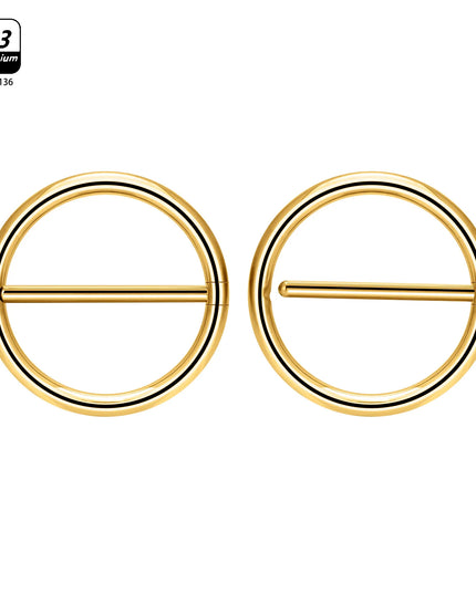 1/10pcs G23 Titanium Piercing Nipple Piercing Breast Ring Minimalist for Women Round Geometric Nipple Ring Body Piercing Jewelry