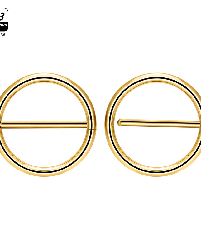 1/10pcs G23 Titanium Piercing Nipple Piercing Breast Ring Minimalist for Women Round Geometric Nipple Ring Body Piercing Jewelry