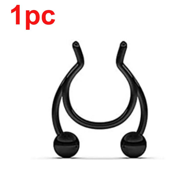 Punk C Shape Steel Nose Ring Horseshoe Lip Ring puncture Hook Clip Earrings Septum  No Allergic Body Piercing Jewelry Nose Rings
