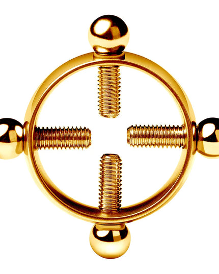 1Pcs Stainless steel cross nipple ring with adjustable nipple clip without piercing
