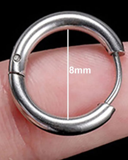 Ear Piercing For Women Pierced Earring Daith Helix Flat Lobe Star Plant Lightning Zircon Stainless Steel Ear Hoop Jewelry Gift