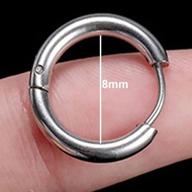 Ear Piercing For Women Pierced Earring Daith Helix Flat Lobe Star Plant Lightning Zircon Stainless Steel Ear Hoop Jewelry Gift