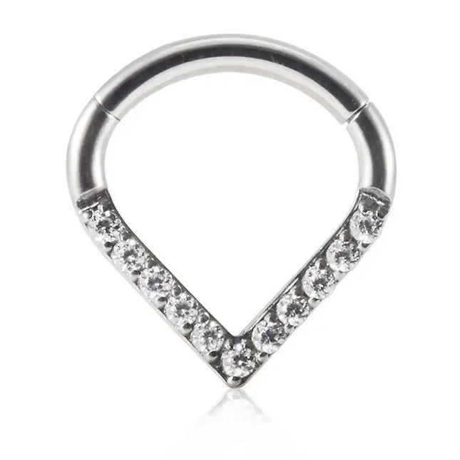 P9FE Stylish Women's Nose Rings Accessory Fashionable Nose Rings with Diamond Enhancement Dazzling Earring Adornment Charm